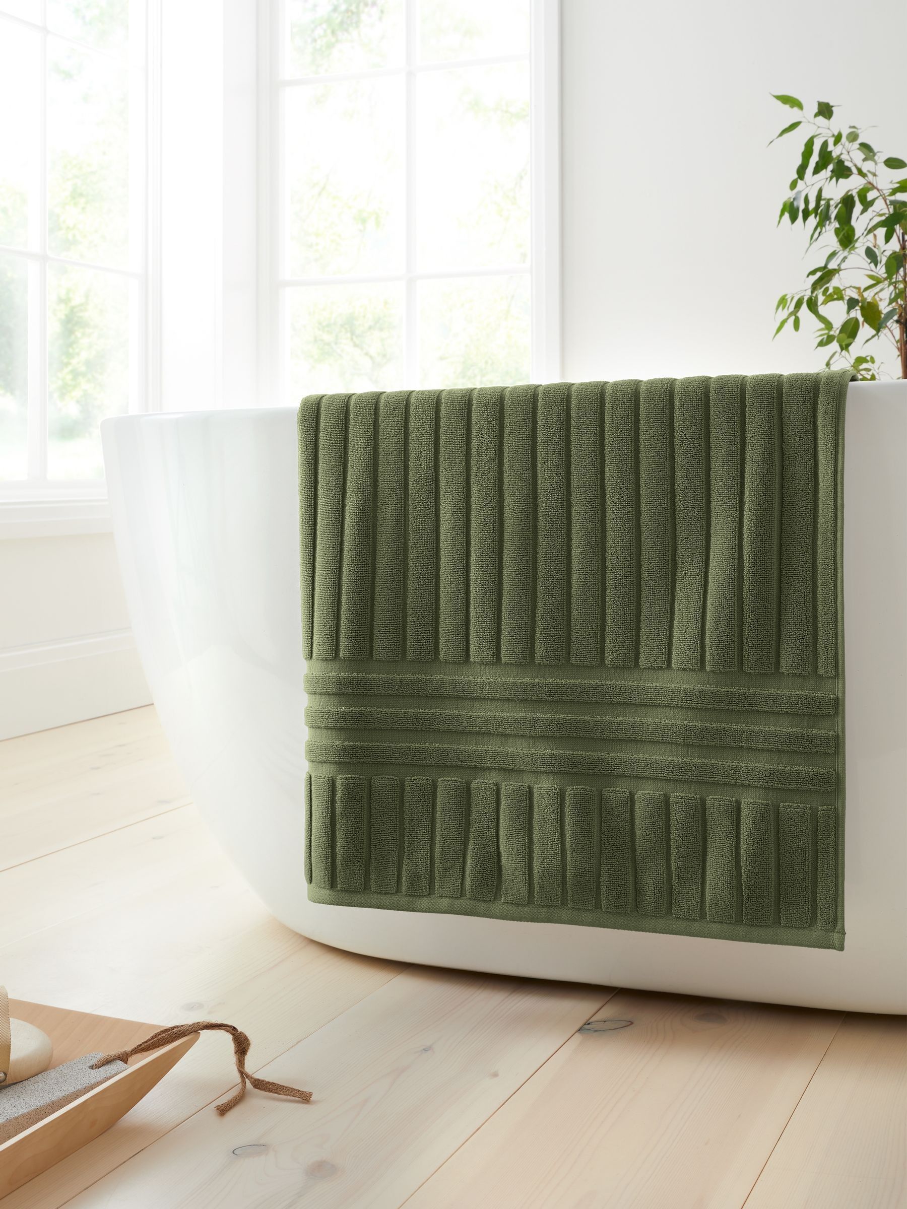 Bianca Green Hotel Cotton Towel Olive - Hand Towel - Olive - Image 8