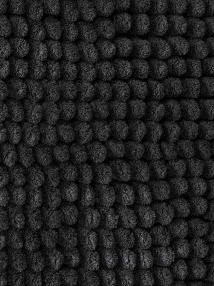 Catherine Lansfield Charcoal Grey Bobble Long Bath Mat Runner - Image 3 of 3