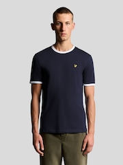 Lyle & Scott Blue Ringer T-Shirt - Image 1 of 6