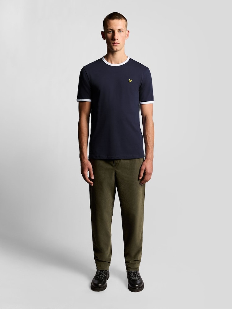 Lyle & Scott Blue Ringer T-Shirt - Image 2 of 6