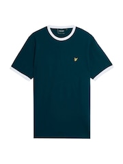 Lyle & Scott Blue Ringer T-Shirt - Image 5 of 6