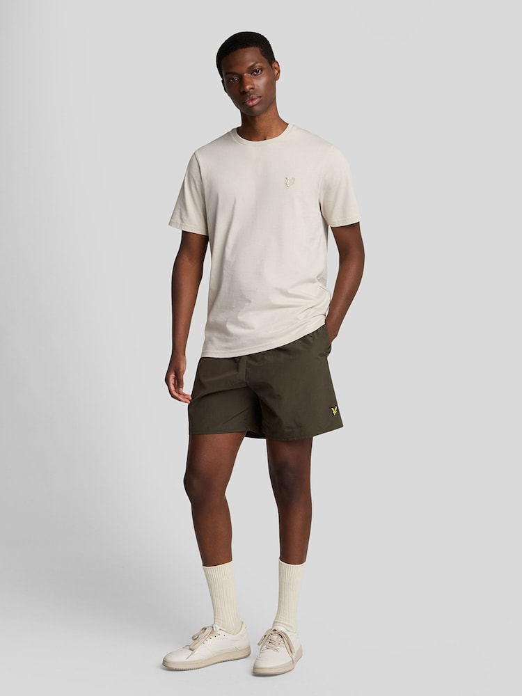 Lyle & Scott Green Plain Swim Shorts - Image 1 of 4 Lyle & Scott Green Plain Swim Shorts - Image 1 of 4