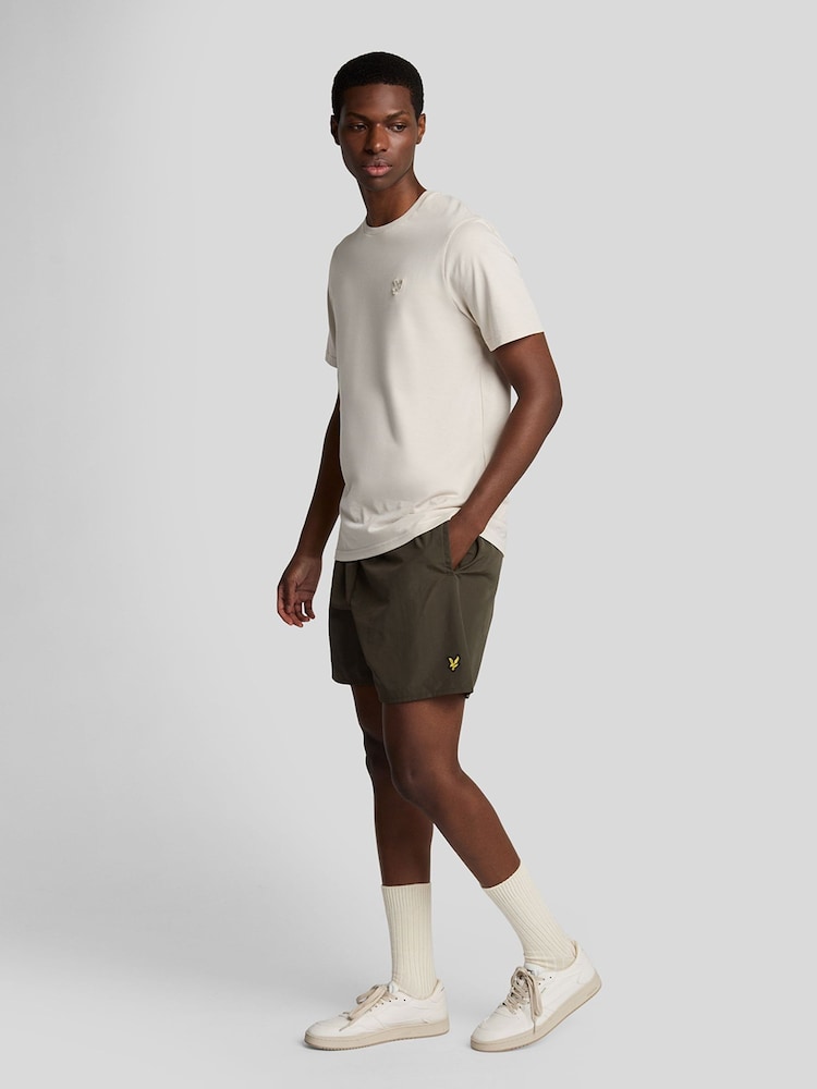 Lyle & Scott Green Plain Swim Shorts - Image 2 of 4 Lyle & Scott Green Plain Swim Shorts - Image 2 of 4