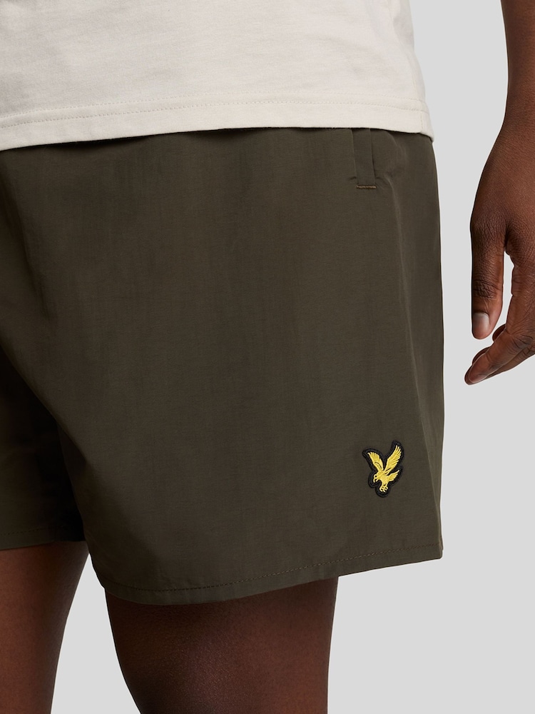 Lyle & Scott Green Plain Swim Shorts - Image 4 of 4 Lyle & Scott Green Plain Swim Shorts - Image 4 of 4