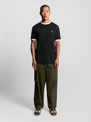 Lyle & Scott Black Ringer T-Shirt - Image 2 of 6