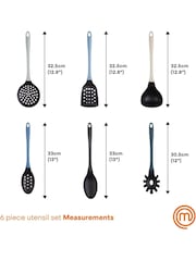 Masterchef 6 Piece Nordic Blue Soft Touch Utensil Set - Image 2 of 2