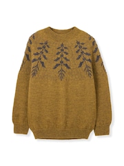 Celtic & Co. Yellow Botanical Yoke Jumper - תמונה 3 מתוך 6