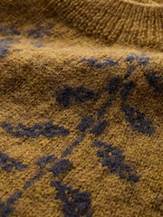 Celtic & Co. Yellow Botanical Yoke Jumper - תמונה 4 מתוך 6