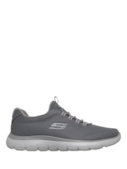 Skechers Grey Summits Corlen Slip On Bungee Trainers - Image 1 of 6