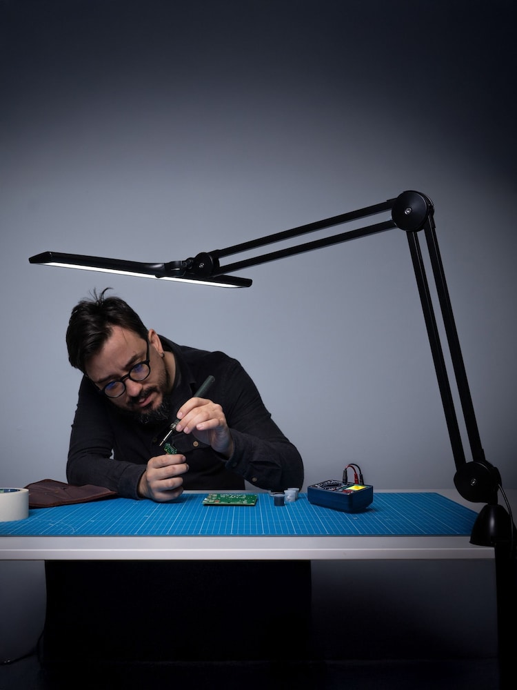 Daylight Company Black Lumi Task Lamp - Image 1 of 4 Daylight Company Black Lumi Task Lamp - Image 1 of 4