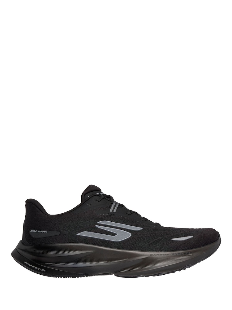 Skechers Black Aero Spark Running Trainers - Image 1 of 6