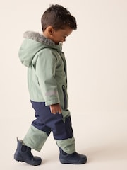 Sage Green Wadded Waterproof Snowsuit (3mths-7yrs) - Image 2 of 4
