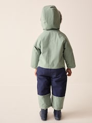 Sage Green Wadded Waterproof Snowsuit (3mths-7yrs) - Image 3 of 4