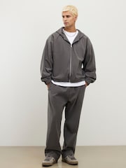 River Island Sanctuaire kordfløyelshettegenser med glidelås - Bilde 3 av 4