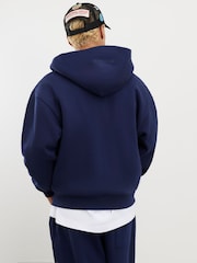 River Island Blue Oversized Zip Through Hoodie - Image 4 of 4