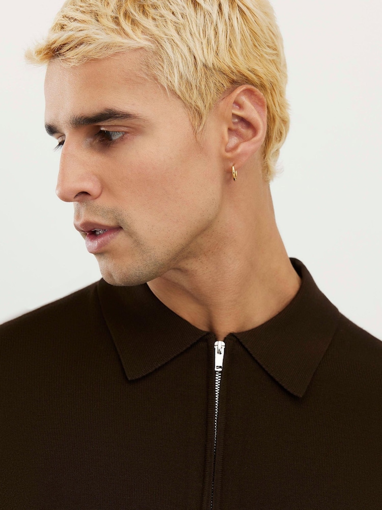 River Island Brown Slim Fit Essential Polo Shirt - Image 5 of 5