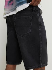 River Island Black Washed Denim Jorts - Image 4 of 4
