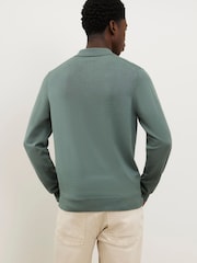 River Island Green Slim Fit Essential Polo Shirt - Image 4 of 4