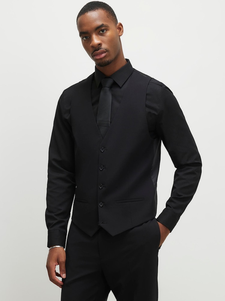 River Island Slim Fit Waistcoat - Slika 1 od 4