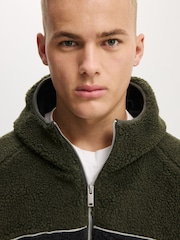 Cotton On Green Hooded Teddy Jacket - Image 3 of 4