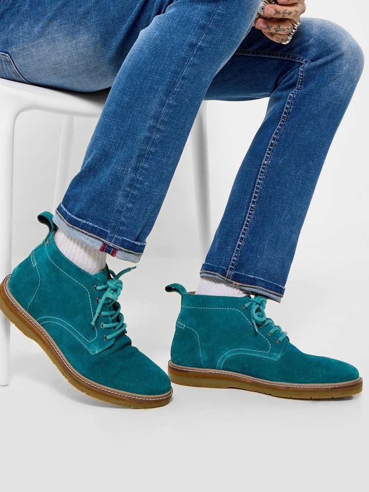 Joe Browns Green Good Times Suede Desert Boots - Image 1 of 6