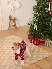 Burgundy Red Wallace and Gromit Matching Family Christmas Pet Pyjamas - Image 3 of 4