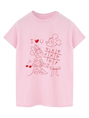 Brands In Pink Disney Mickey Mouse I Love You T-Shirt - Image 3 of 5