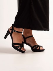 Lunar Black Rihanna Sandals - Image 1 of 4
