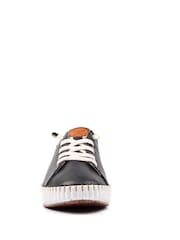 Lunar Black Faith Leather Shoes - Image 4 of 6