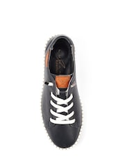 Lunar Black Faith Leather Shoes - Image 6 of 6