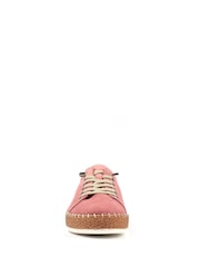 Lunar Pink Maddison II Suede Plimsoll Shoes - Image 4 of 5