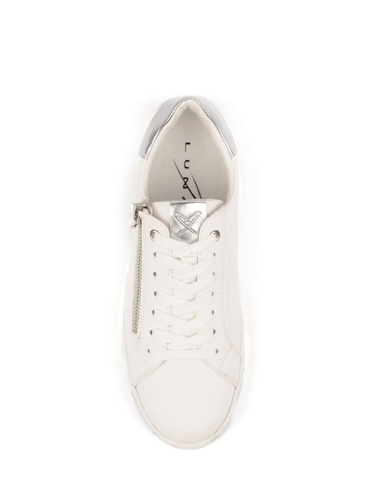 Lunar White Hallie Trainers - Image 5 of 5