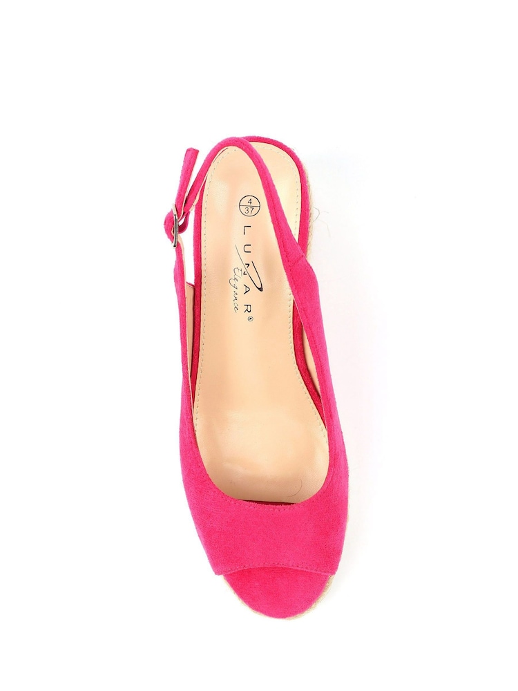 Lunar Pink Pia Wedge Shoes - Image 7 of 7