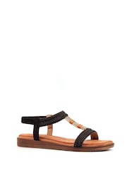 Lunar Black Portofino Sandals - Image 3 of 7