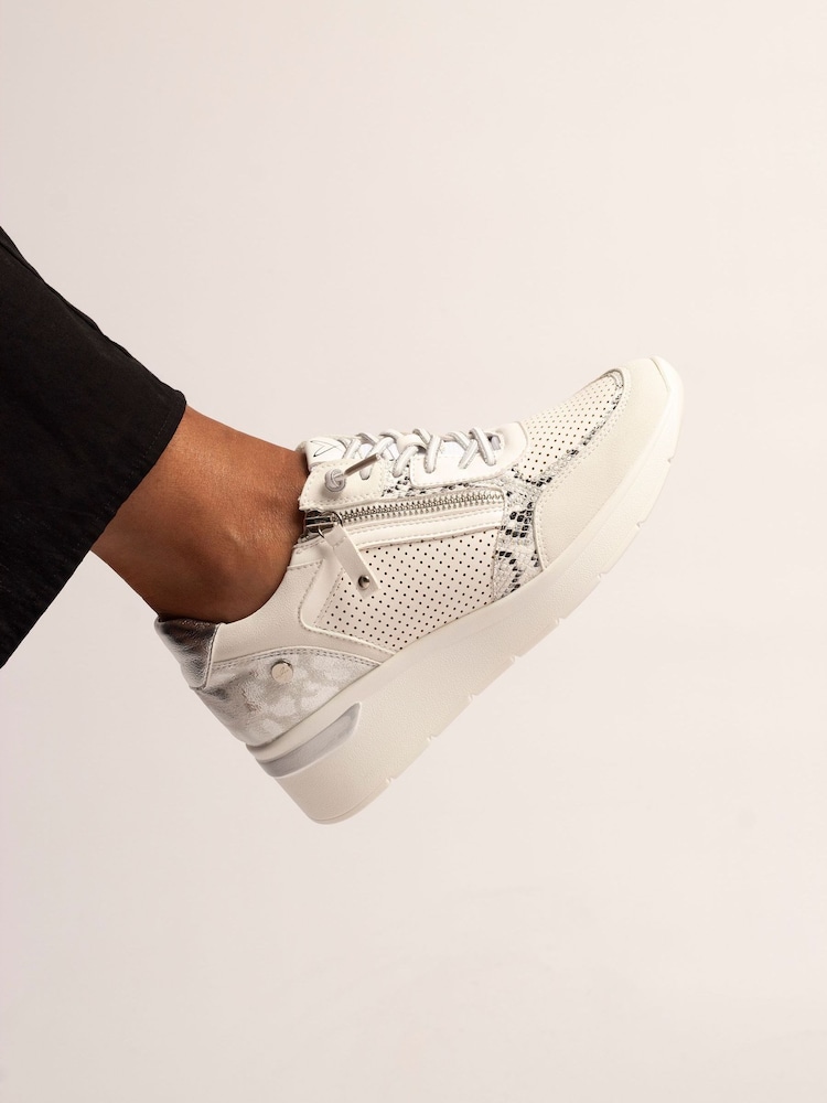 Lunar Silver Bailey Wedge Trainers - Image 1 of 7