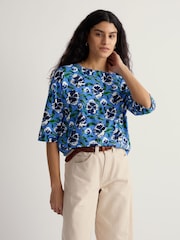 Seasalt Cornwall Blue Tremayne Quay Top - Image 3 of 5