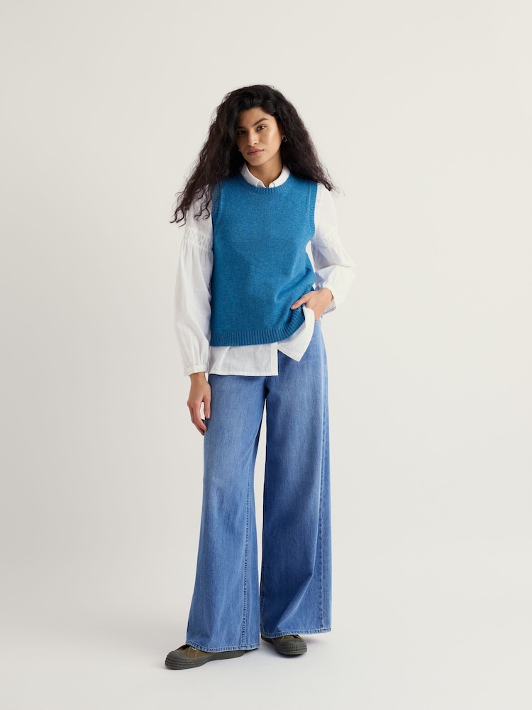 Seasalt Cornwall Blue East View Vest - Image 1 of 5 Seasalt Cornwall Blue East View Vest - Image 1 of 5