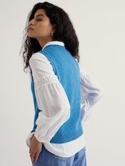 Seasalt Cornwall Blue East View Vest - Image 3 of 5
