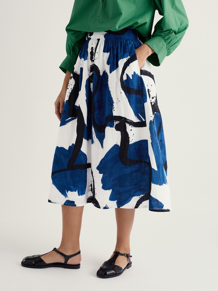 Seasalt Cornwall Blue Mevagissey Skirt - Image 1 of 5