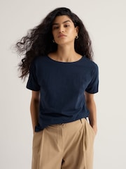 Seasalt Cornwall Blue Bryher View T-Shirt - Image 1 of 6