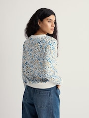 Seasalt Cornwall Blue Bright Wave Sweatshirt - Image 2 of 5