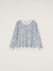 Seasalt Cornwall Blue Bright Wave Sweatshirt - Image 4 of 5