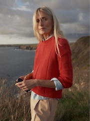 Seasalt Cornwall Red Hedge Rock Jumper - Image 4 of 8
