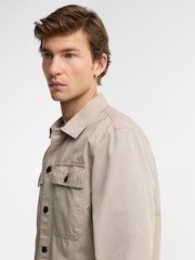 Barbour® International Beige Arlo Overshirt - Image 3 of 6