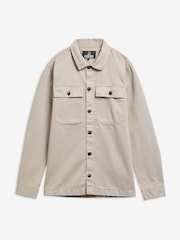 Barbour® International Beige Arlo Overshirt - Image 5 of 6