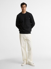 Barbour International Black Inline Crew Neck Sweatshirt - Image 2 of 4