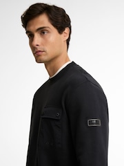 Barbour International Black Inline Crew Neck Sweatshirt - Image 4 of 4