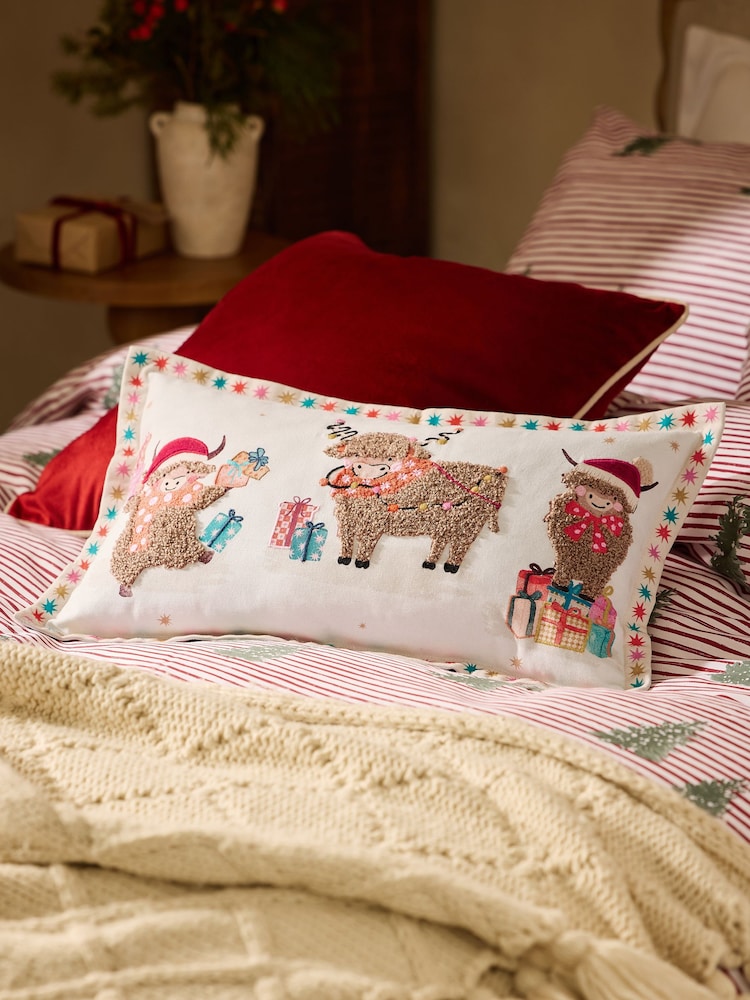 Multi 30 X 50cm Hamish Christmas Party Cushion - Image 1 of 4 Multi 30 X 50cm Hamish Christmas Party Cushion - Image 1 of 4