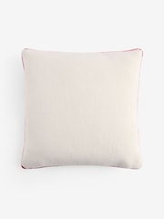 Blue Christmas Ski Scene Cushion - Image 4 of 4