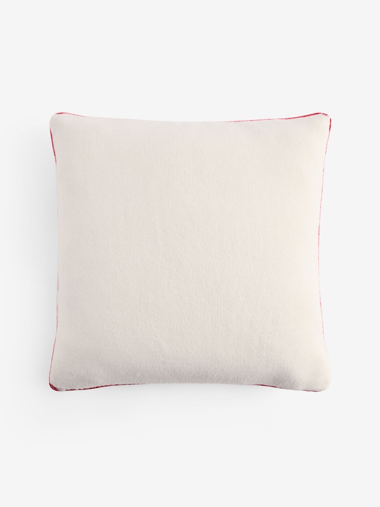 Blue Christmas Ski Scene Cushion - Image 4 of 4 Blue Christmas Ski Scene Cushion - Image 4 of 4